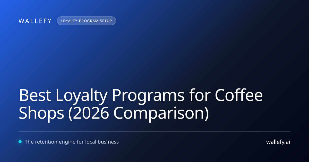 Best Loyalty Programs for Coffee Shops (2026 Comparison)
