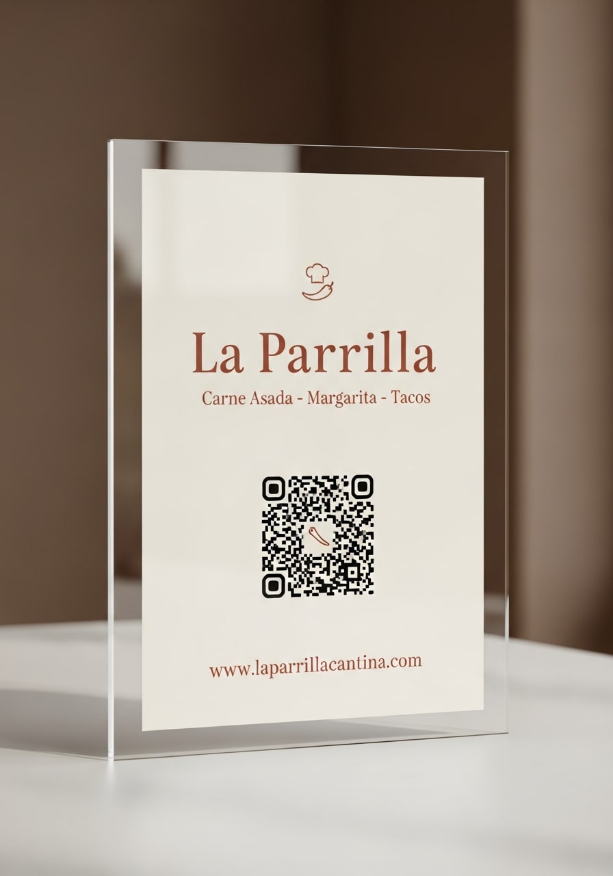 La Parrilla Cantina on a window
